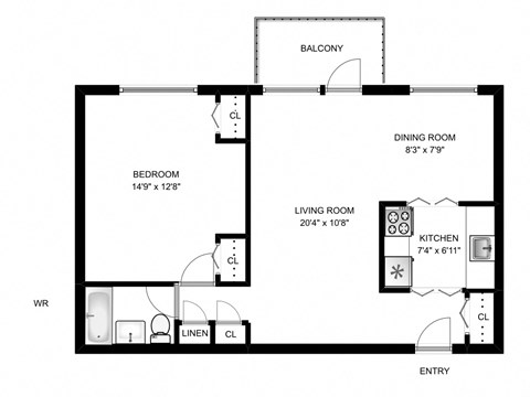 1 bed, 1 bath, spacious suites with city views at St. Clair Avenue West in Toronto, ON