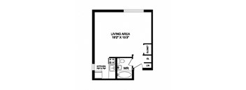 Studio, 1 bath, open concept suite at 641 Vaughan Road in Toronto, ON
