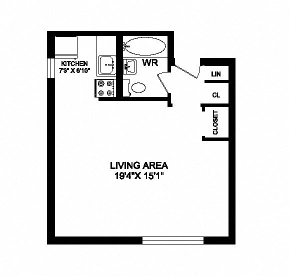 Enjoy cozy, bachelor apartments with balcony views Studio, 1 bath, spacious single suites at 641 Vaughan Road in Toronto, ON