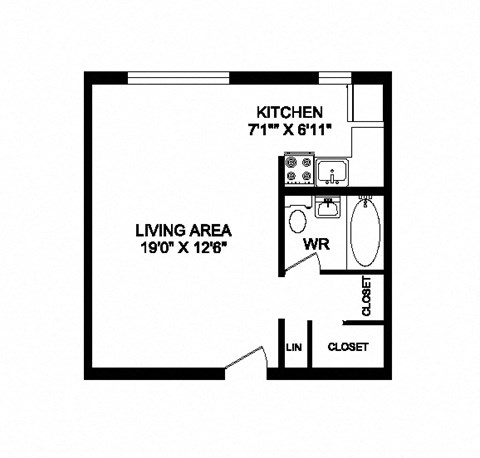 Studio, 1 bath, open concept, customizable suites at 641 Vaughan Road in Toronto, ON