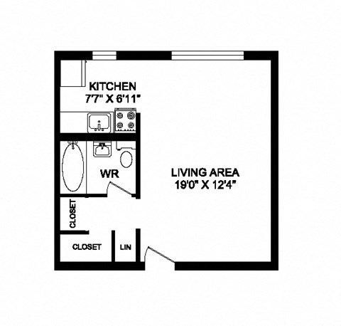 Studio, 1 bath, open concept suite at 641 Vaughan Road in Toronto, ON