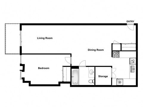 1 bed, 1 bath, high quality units with balconies at Angus House in Toronto, ON
