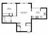 Enjoy private, luxury living in high-end suites Floor plan of a 1 bed, 1 bath, luxurious apartment at 17 Brookbanks Apartments in Toronto, ON