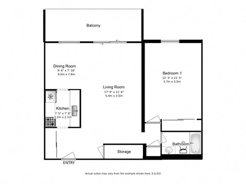 1 bed, 1 bath, spacious modern suites at Brighton Court Apartments in Windsor, ON