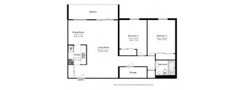 2 bed, 1 bath, generous suites with balcony access at Brighton Court Apartments in Windsor, ON