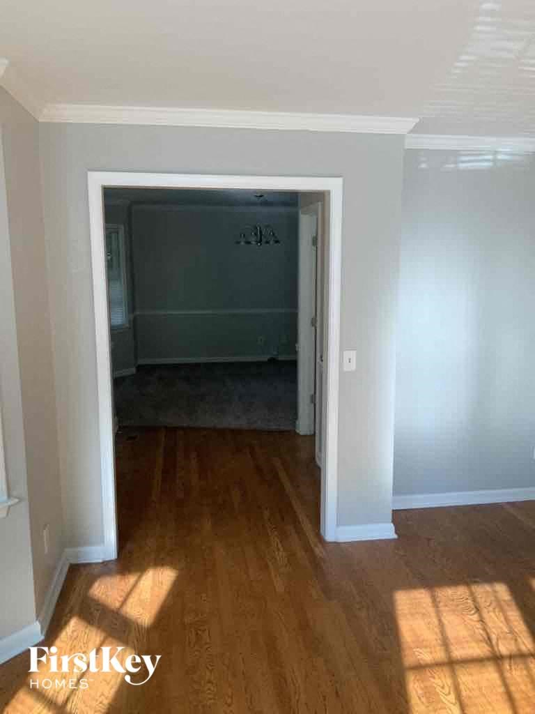 a view of the living room from the dining room