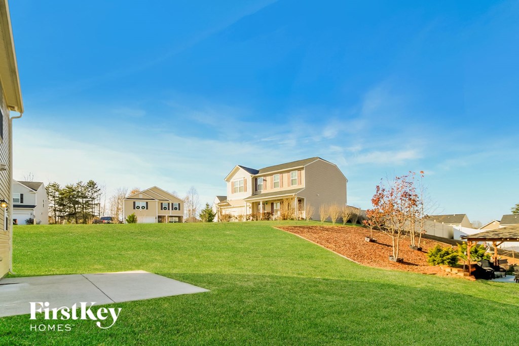 a large lawn in front of a house