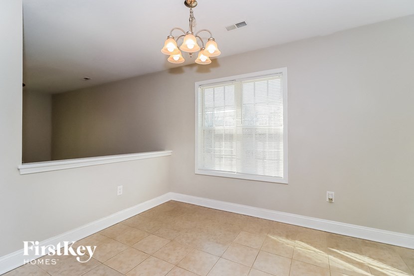 the dining room is clean and ready for us to move in