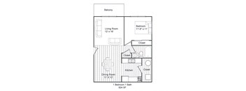 1bdrm/1bath/garden