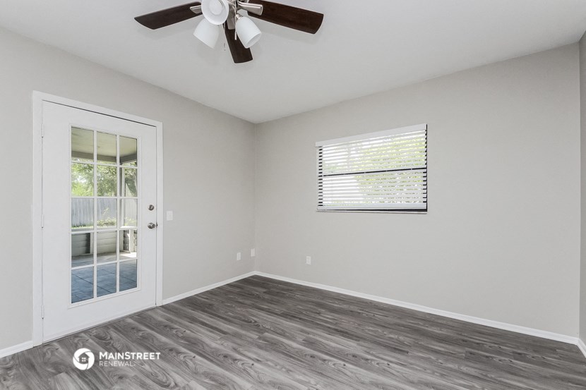 the living room of our studio apartment atrium