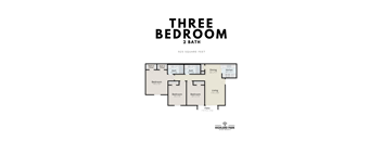 3 Bedrooms, 2 Bathrooms