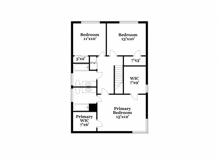 a floor plan of a house with a bedroom and a living room