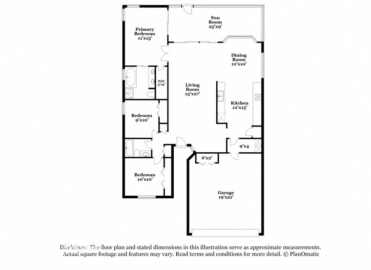 the schematic diagram of the third floor of the residence