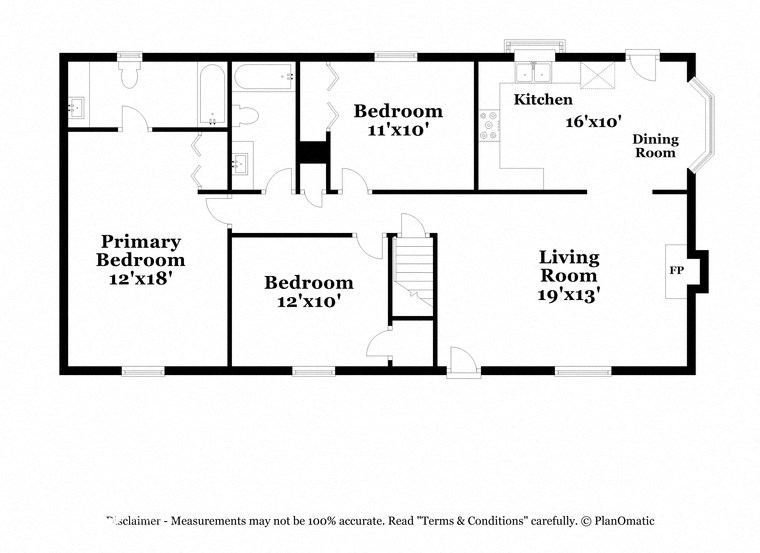 a floor plan of a house with a bedroom and a living room