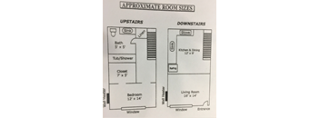 ONE BEDROOM TOWNHOUSE