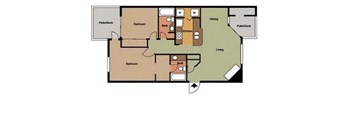 Evergreen Floor Plan at Wellington Farms, North Carolina, 28212