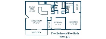 2 Bed 2 Bath