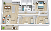 3 Bed 2 Bath