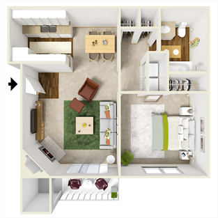 The Cape Floor Plan at Cape Landing, Myrtle Beach, SC