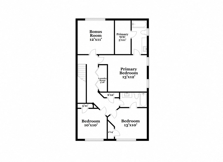 floor plan of a studio apartment with a bedroom and a living room