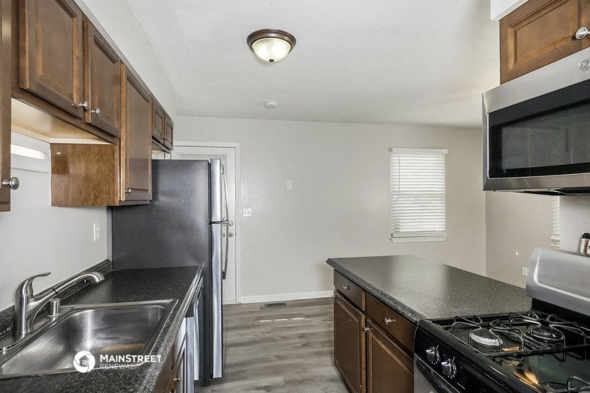 the kitchen of our studio apartment at