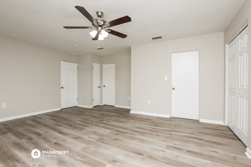 the living room is clean and ready for the guests to use