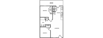 2 Bedrooms, 1 Bathroom