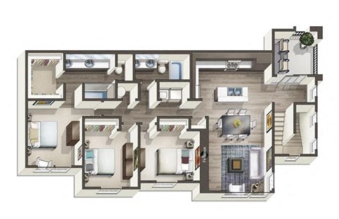 Donner Floor Plan at Lumina at Spanish Springs, Sparks, 89436
