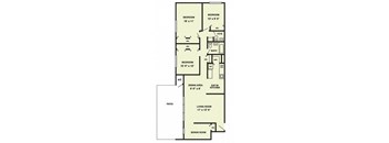 C3 Floor Plan at The Palms, Charleston, SC, 29407