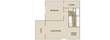 A1 Floor Plan at Lexington on the Green, Raleigh, NC