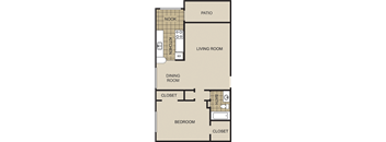 A2 Floor Plan at Lexington on the Green, Raleigh, 27604