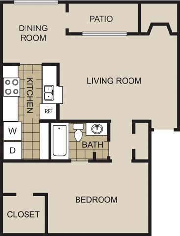 A3 Floor Plan at Lexington on the Green, Raleigh, North Carolina