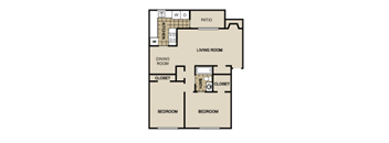 B1 Floor Plan at Lexington on the Green, Raleigh