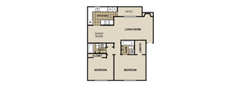 B2 Floor Plan at Lexington on the Green, North Carolina
