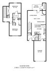 2 Bedroom 1.5 Bath