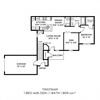 One Bedroom w/Den One Bath