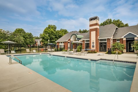 the swimming pool at our apartments