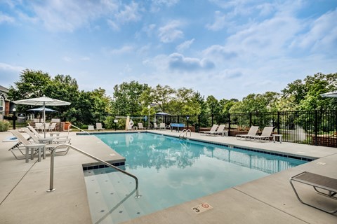 the swimming pool at our apartments