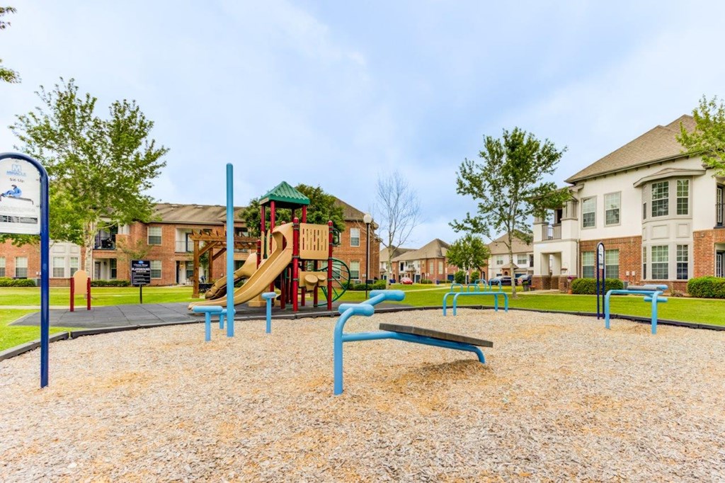 the preserve at ballantyne commons park with playground and slides
