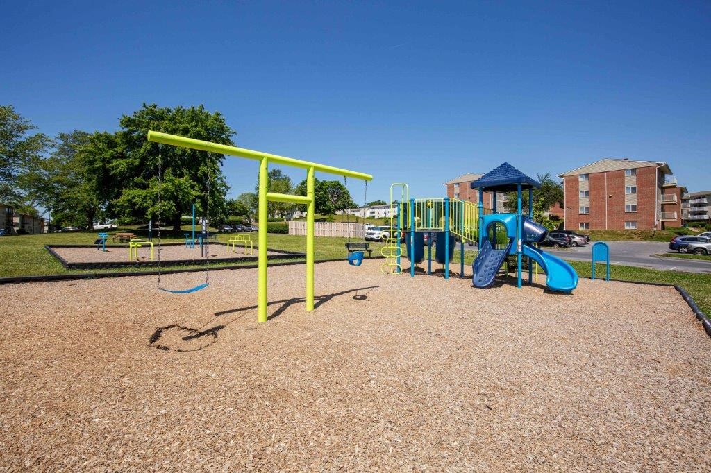 the playground at the apartments for rent