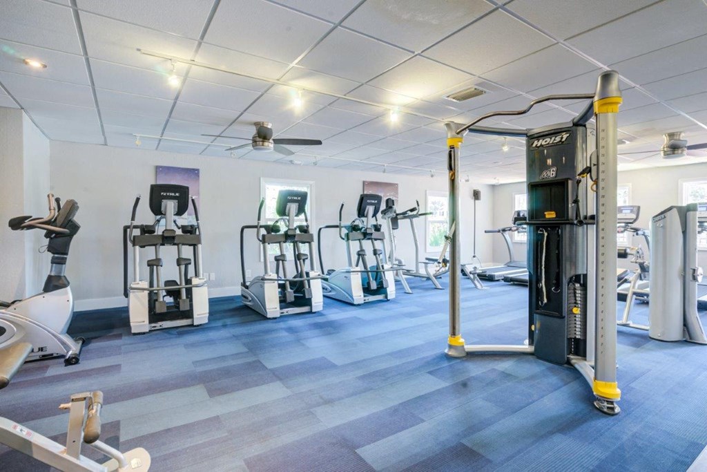 the gym is equipped with state of the art gym equipment