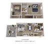 2 Bedroom, 1.5. Bath (Townhome)