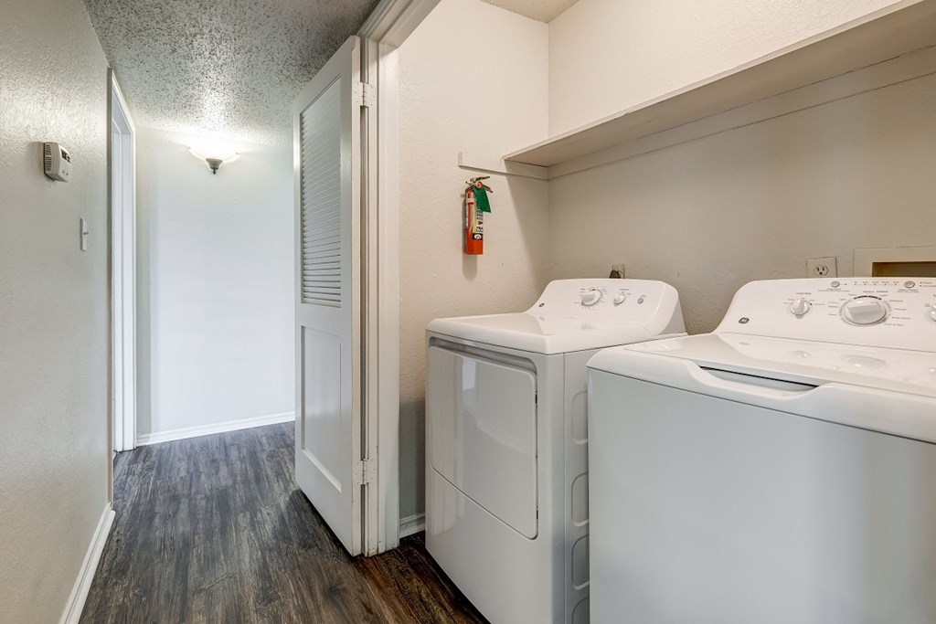 our apartments have a washer and dryer laundry room