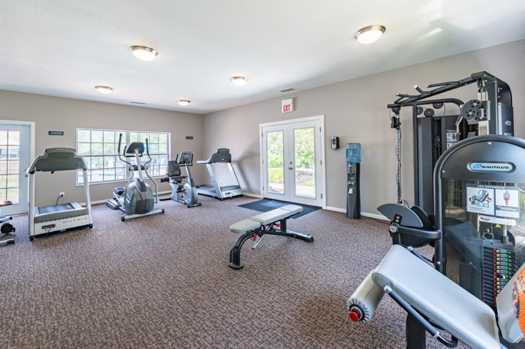 the gym in our apartments is equipped with equipment for fitness and relaxation