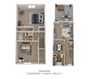 2 Bedroom, 1.5 Bath