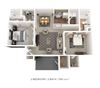 2 Bedroom, 2 Bath