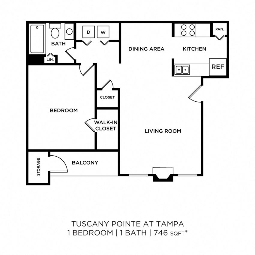 1 Bedroom, 1 Bath