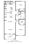 2 Bedroom, 1 Bath