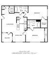 2 Bedroom, 2 Bath