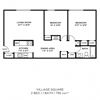 2 Bedroom, 1 Bath